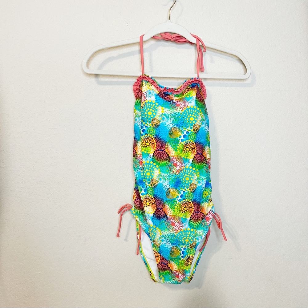 NWT Bright Patterned One Piece Swimsuit